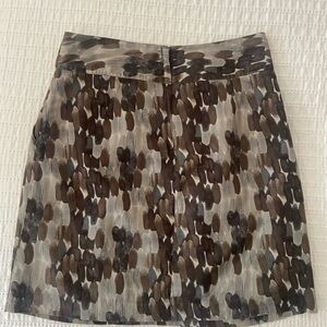 Stylish Brown Patterned Skirt